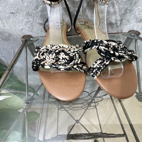 Seychelles sandals Women’s size 8 Fabric/ woven textile Ankle Strap sandals - Picture 2 of 11